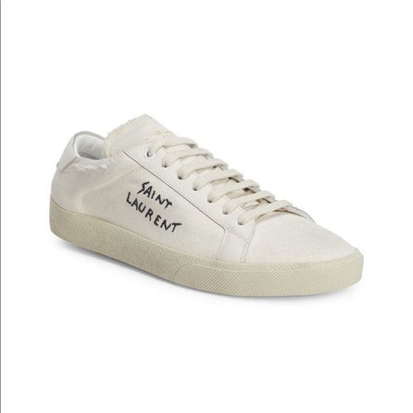 saint laurent canvas shoes